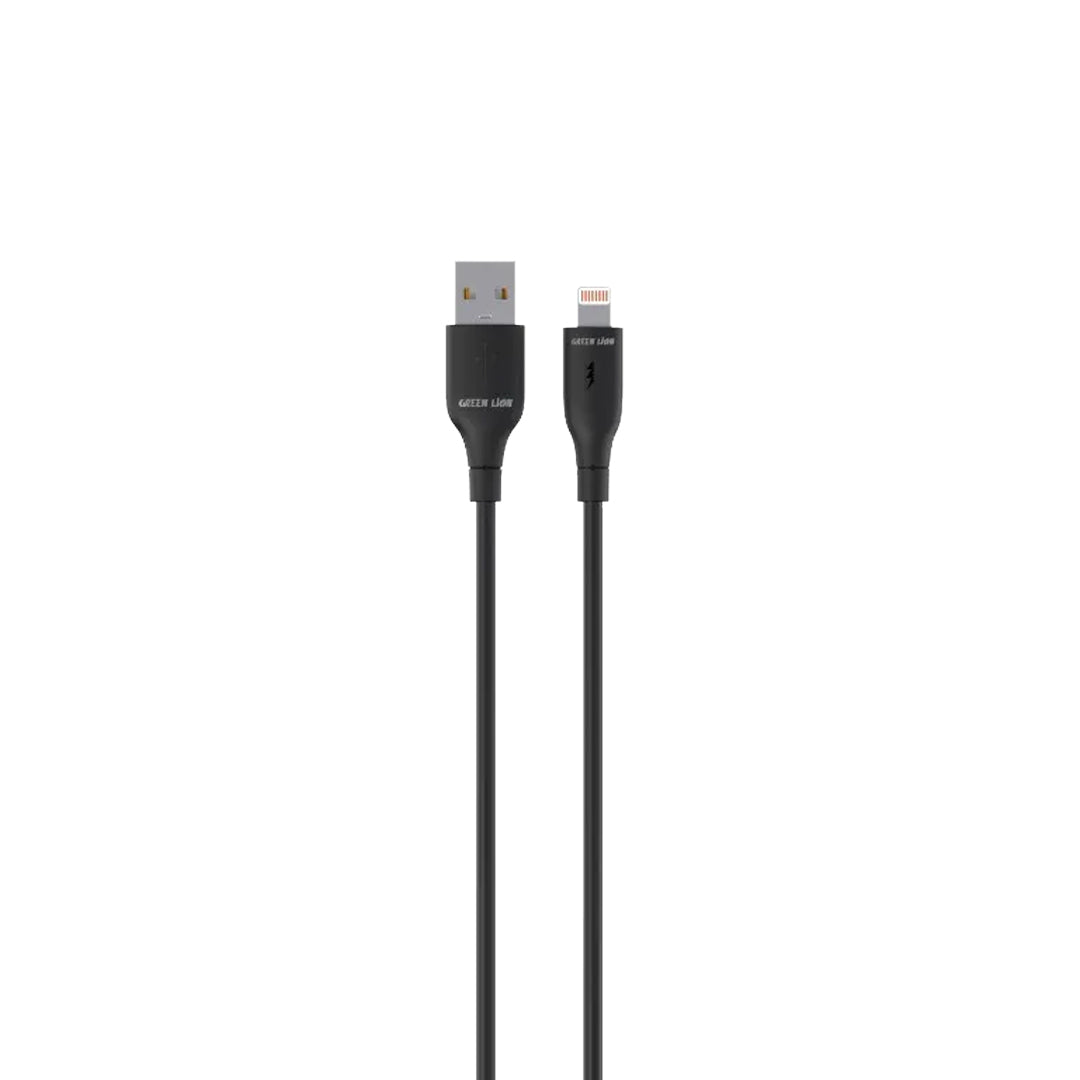 Green Lion USB A to Lightning Pvc Cable Black