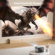 Byintek R90 Max 300-inch Home Projector with 2 Microphones Byintek R90 Max Smart Projector