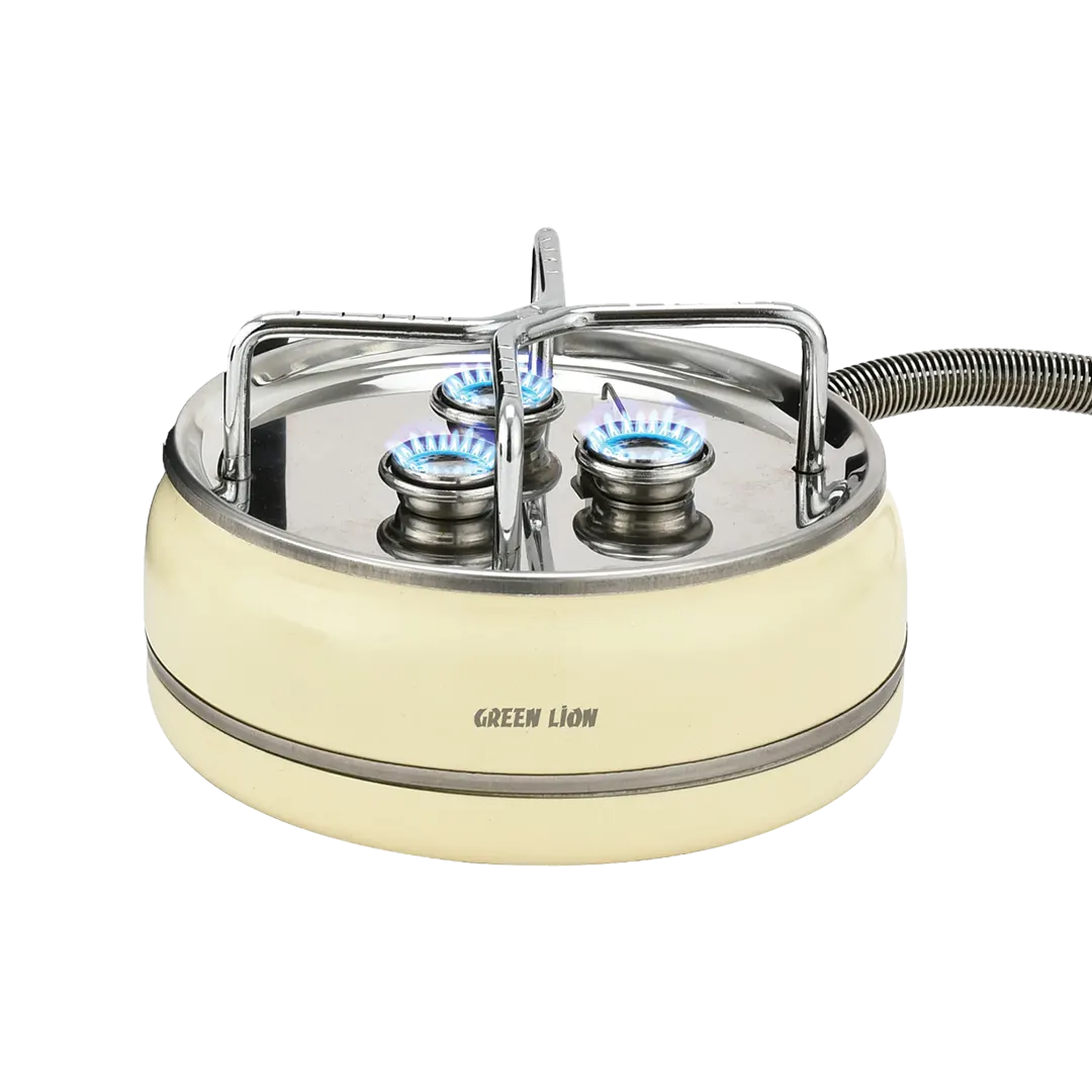 Green Lion Orbit Flame 3 Burner Stove Beige