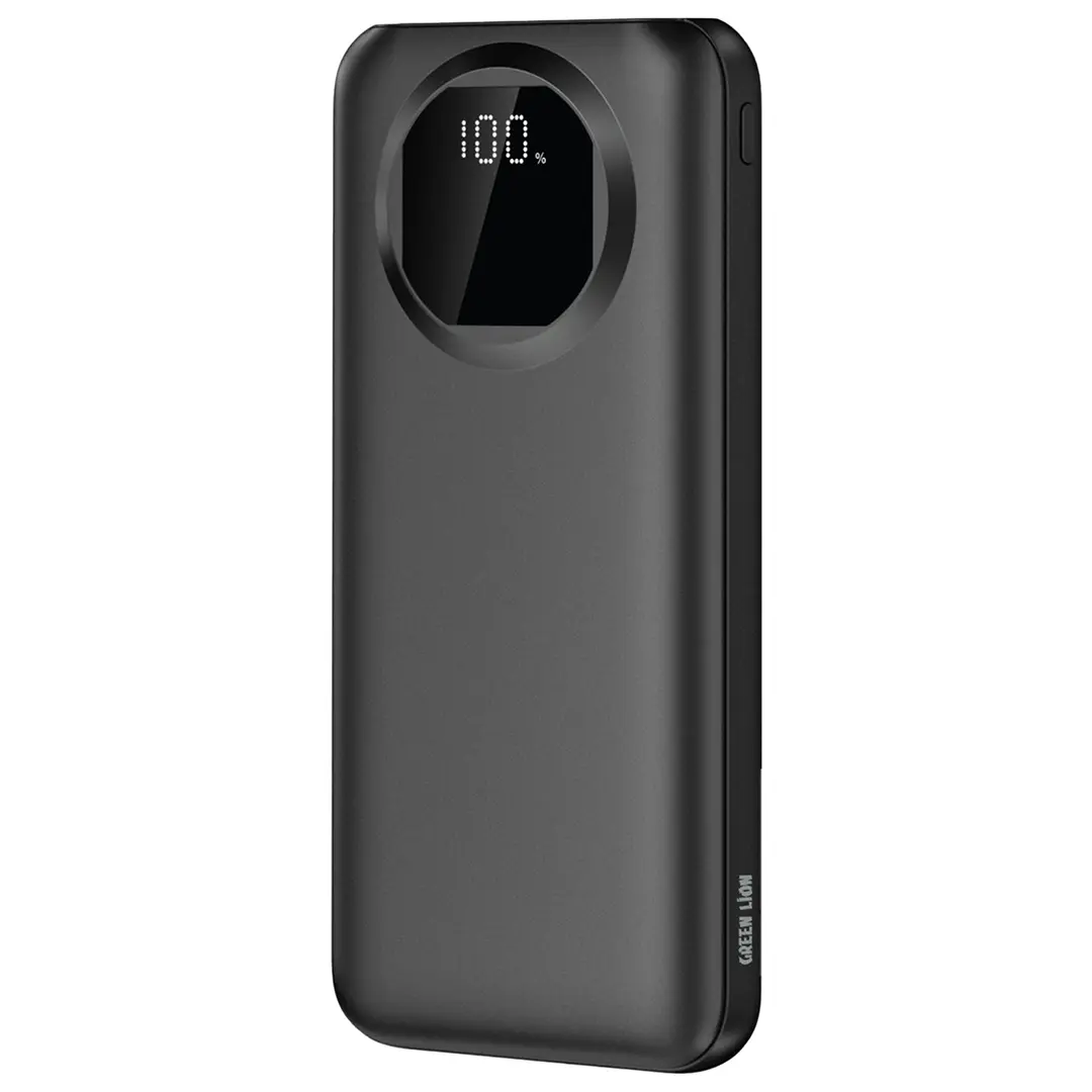 Green Lion Nairo 10000mAh Power Bank Black