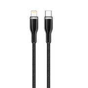 Green Lion USB C to Lightning Zinc Alloy Braided Cable Black