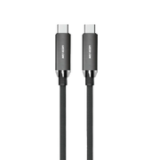Green Lion Braided Type C to Type C Cable 240w 1 Mtr Black