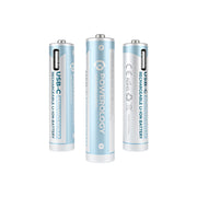 Powerology 1 5v Type C Rechargeable Lithium Ion Battery Aaa Battery 660mwh 4pcs Per Pac