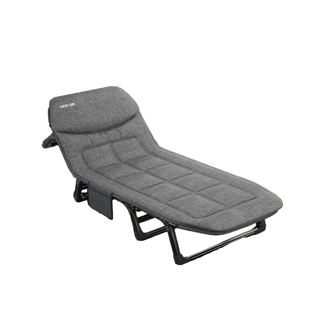 Green Lion Foldable Camping Bed Gray
