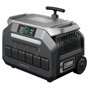 Powerology Solar Input Portable 640000mAh Generator Black