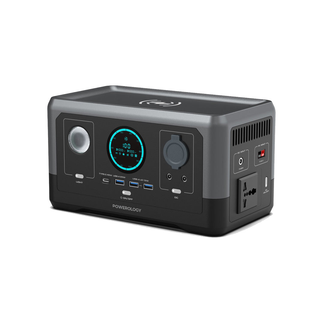 Powerology Portable Power Generator Fast Charging 76800mAh 300w Black