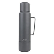 LePresso Vacaflow Double Wall Insulated Vacuum Bottle Grey