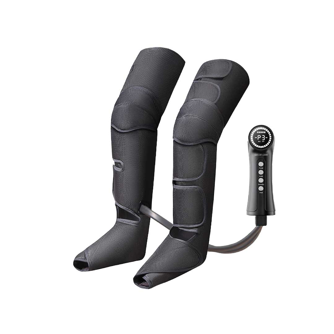 Green Lion Air Pressure Leg Massager Intelligent Air Compression Massager - Black