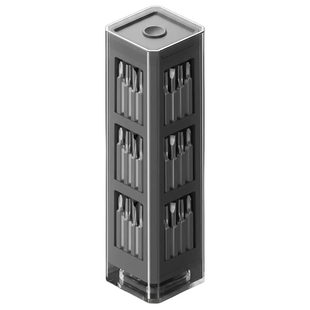 Green Lion GMS-42 Manual Screwdriver-42 Piece CR-V Bit Set - Grey