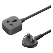 Green Lion Power Guard Universal Extension Socket Black