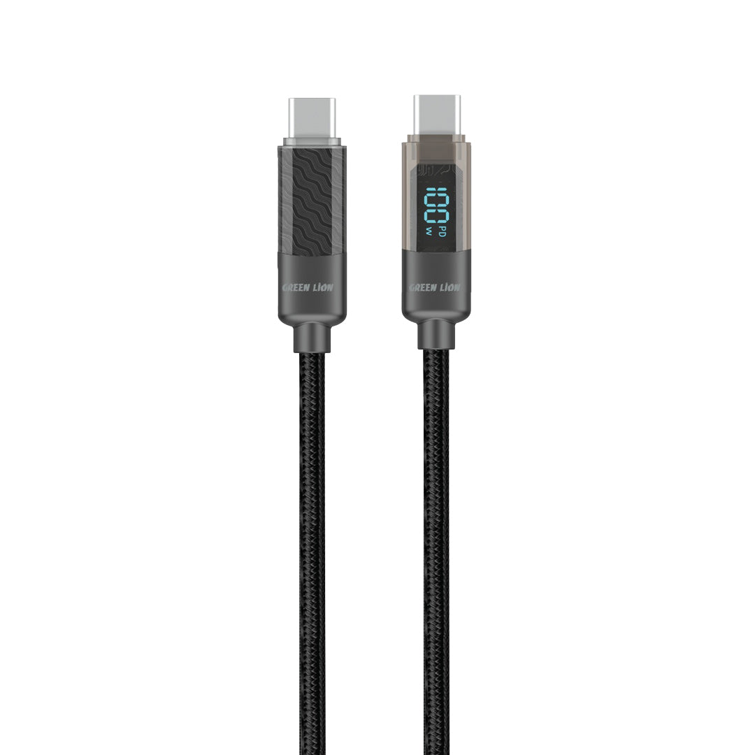 Green Lion Digital Display Cable USB C to USB C Black