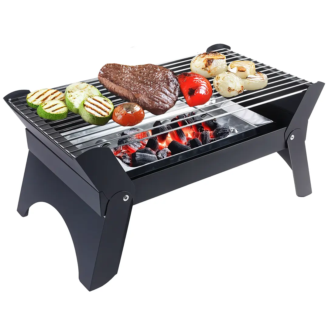 Green Lion Qudra Foldable Bbq Grill Black