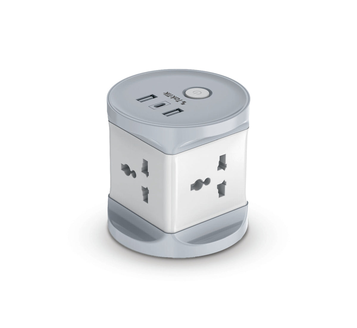 Taktik Cube Power Socket - 3 Outlets with USB, 1 Meter Length, 2500 Watts