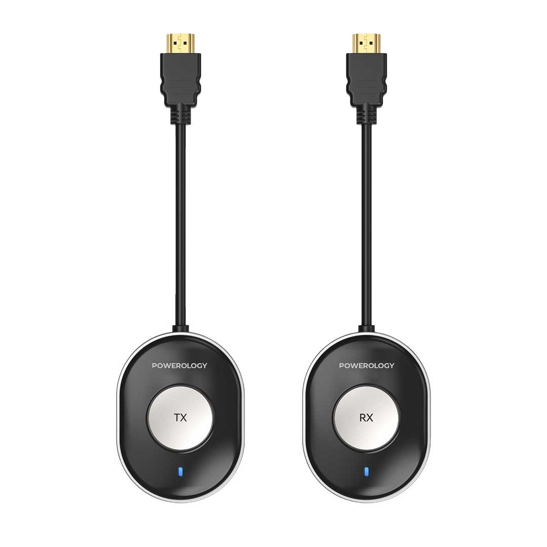 Powerology Wireless Hdmi Direct Mobile Streaming Transmitter and Receiver