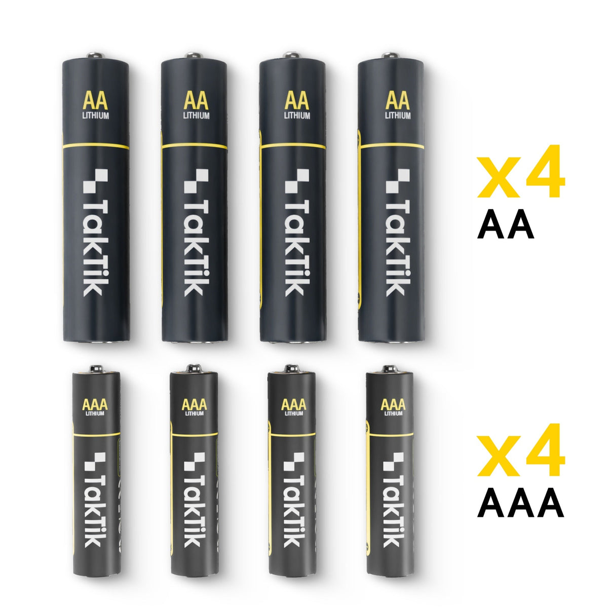 Taktik 5V Lithium Batteries Charger with 8 Rechargeable Batteries Taktik Powerpods Batteries With Charger