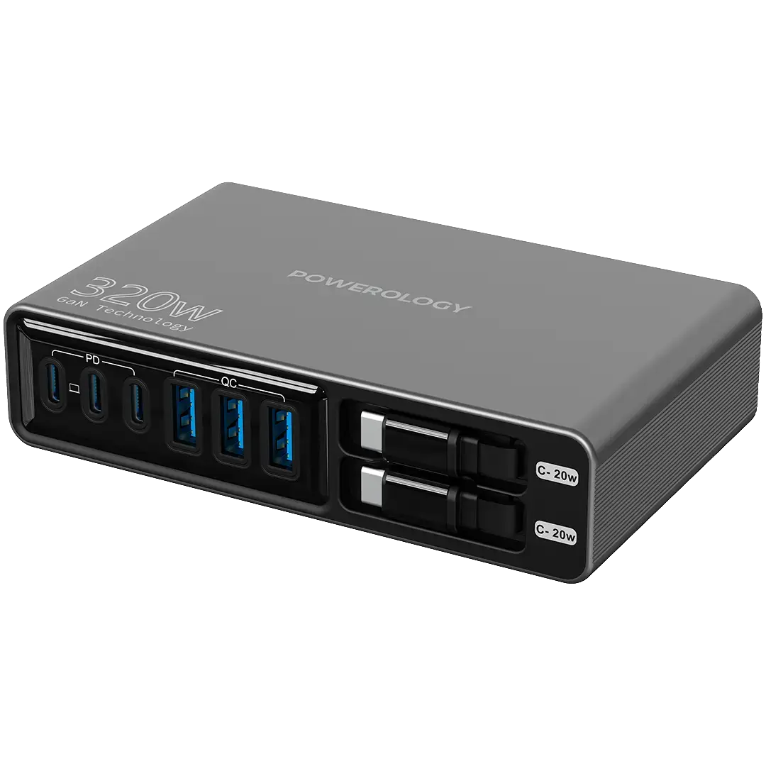 Powerology Univo Charging Station PD 100w Black