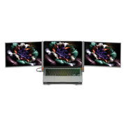 Powerology Portable Dual Screen Monitor Gray
