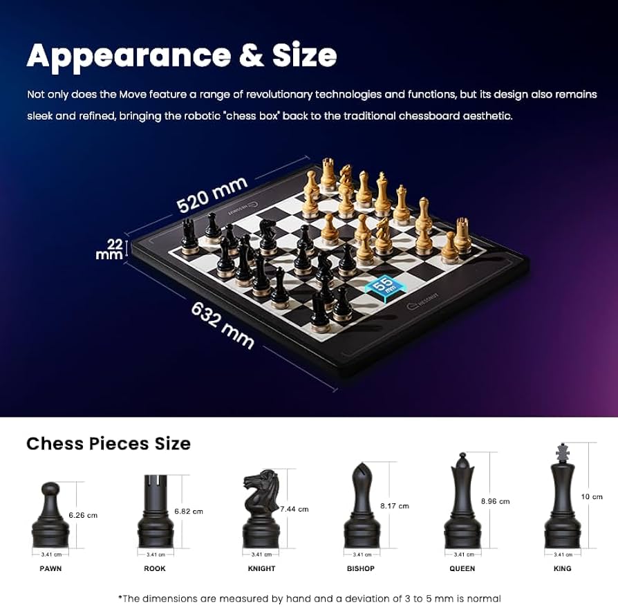 Chessnut smart chessboard with wooden pieces Chessnut Move Advanced Robotic Chessboard
