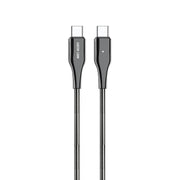 Green Lion USB C to USB C Metal Spring Hose Cable Silver