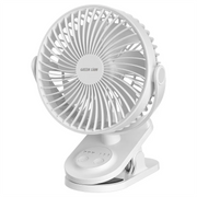 Green Lion Clip-On Portable Fan - White