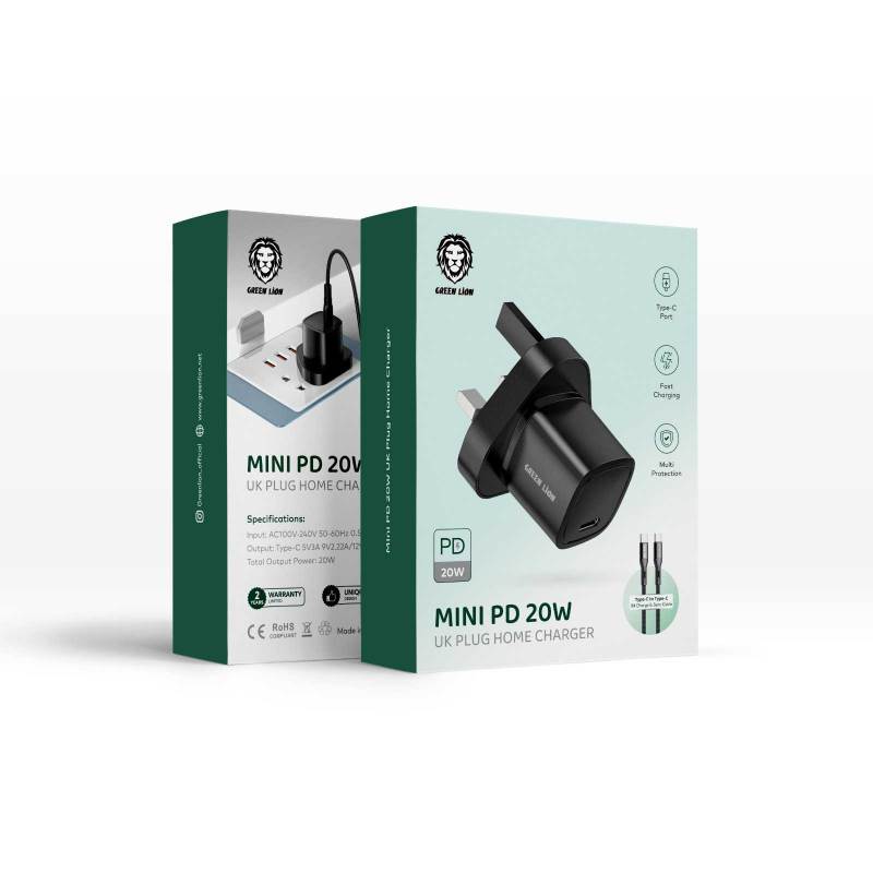 Green Lion Mini PD 20w Charger Type C Port Fast Charge