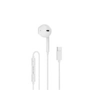 Green Lion Wired Mono Earphones with Type C Connector White