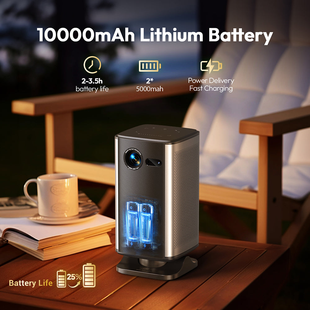 Byintek P70X Mini Projector 10000 mAh