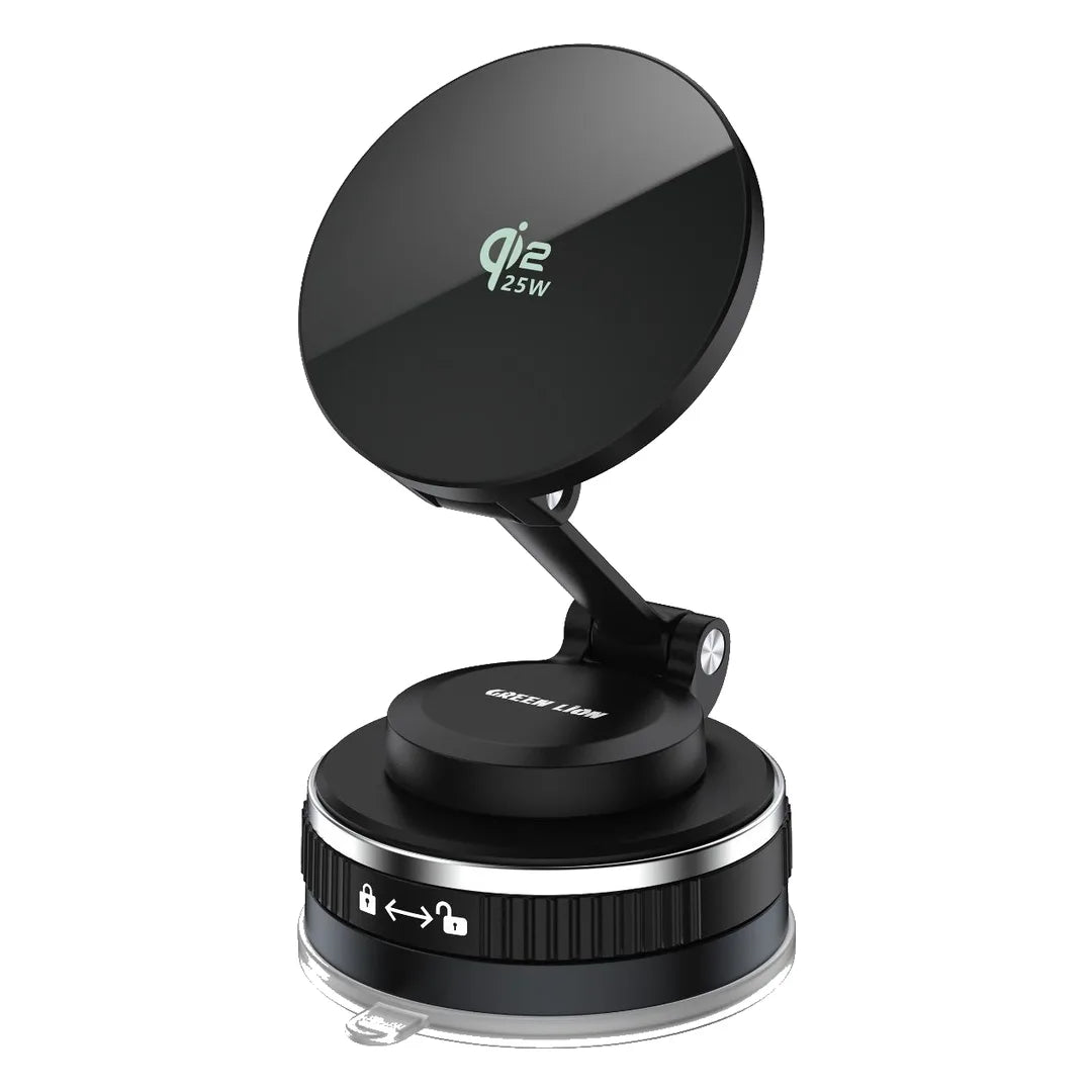 Green Lion Mag Volt Car Charger Phone Holder Black