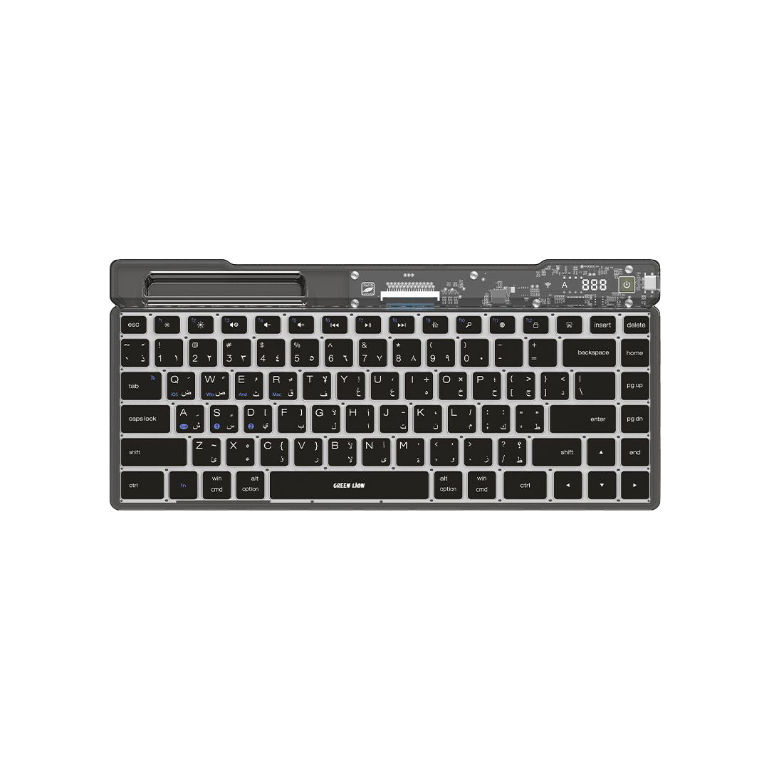 Green Lion Transparent Keyboard Scissor Foot Structure Black