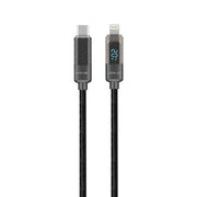 Green Lion Digital Display Cable USB C to Lightning Black
