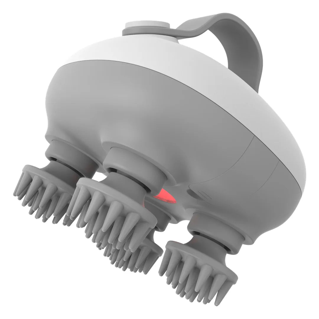 Green Lion SCALP MASSAGER 360°Detachable Heads - Grey