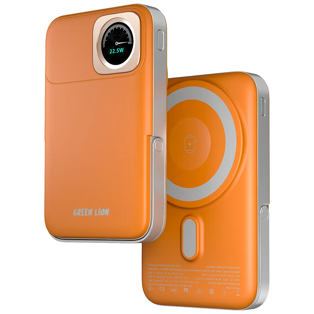 Green Lion Volt Gauge 10000mAh Power Bank Orange