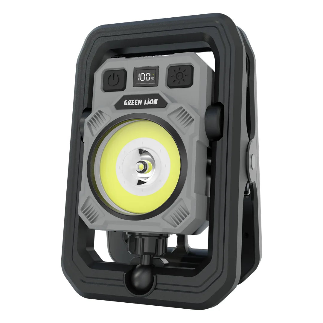 Green Lion Mini Clip LED Rechargeable Dual Color Light Black