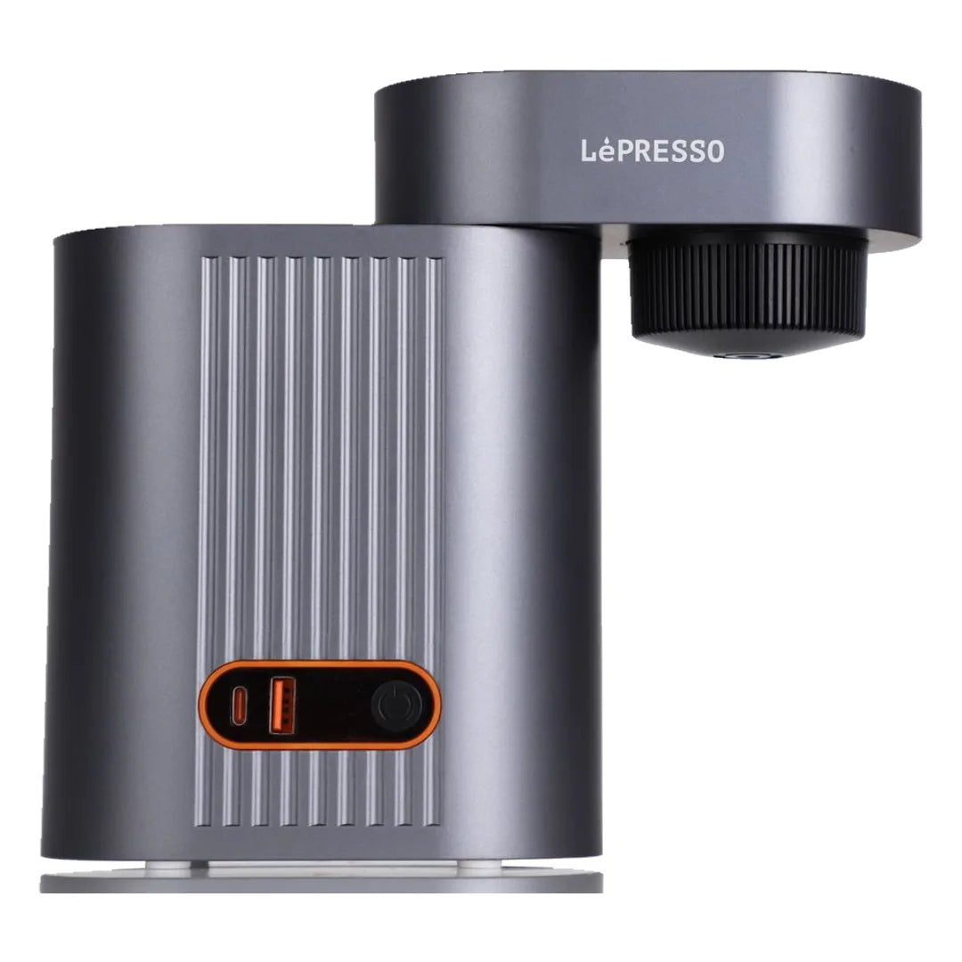 LePresso Brewcell Portable Espresso Machine with Type C USB A Charging Grey