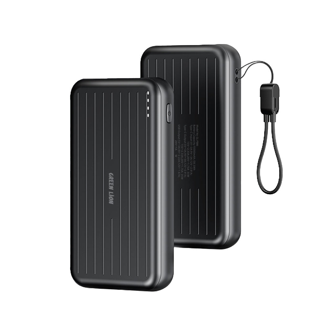 Green Lion Dynamo 10000mAh Power Bank Black