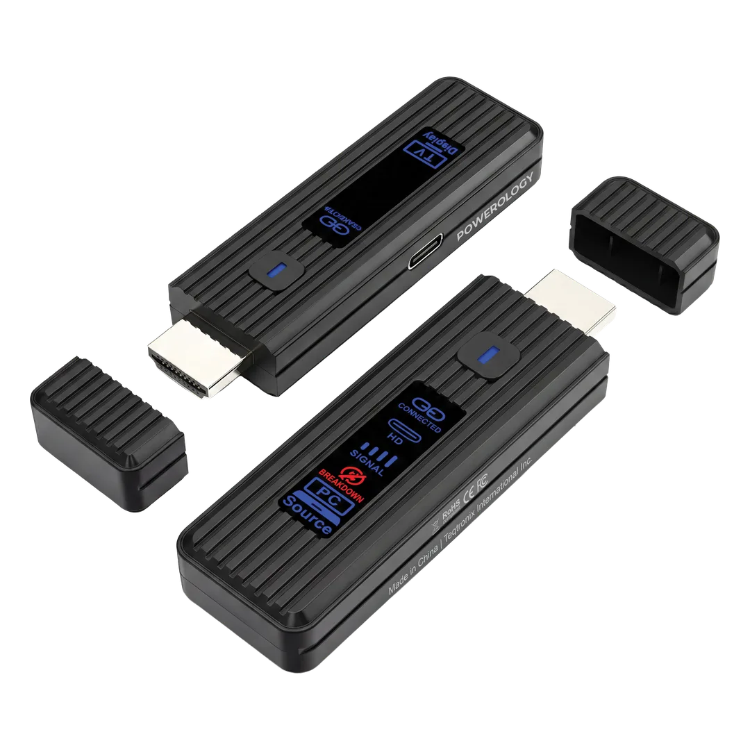 Powerology Velink Wireless Hdmi Transmitter Receiver Black