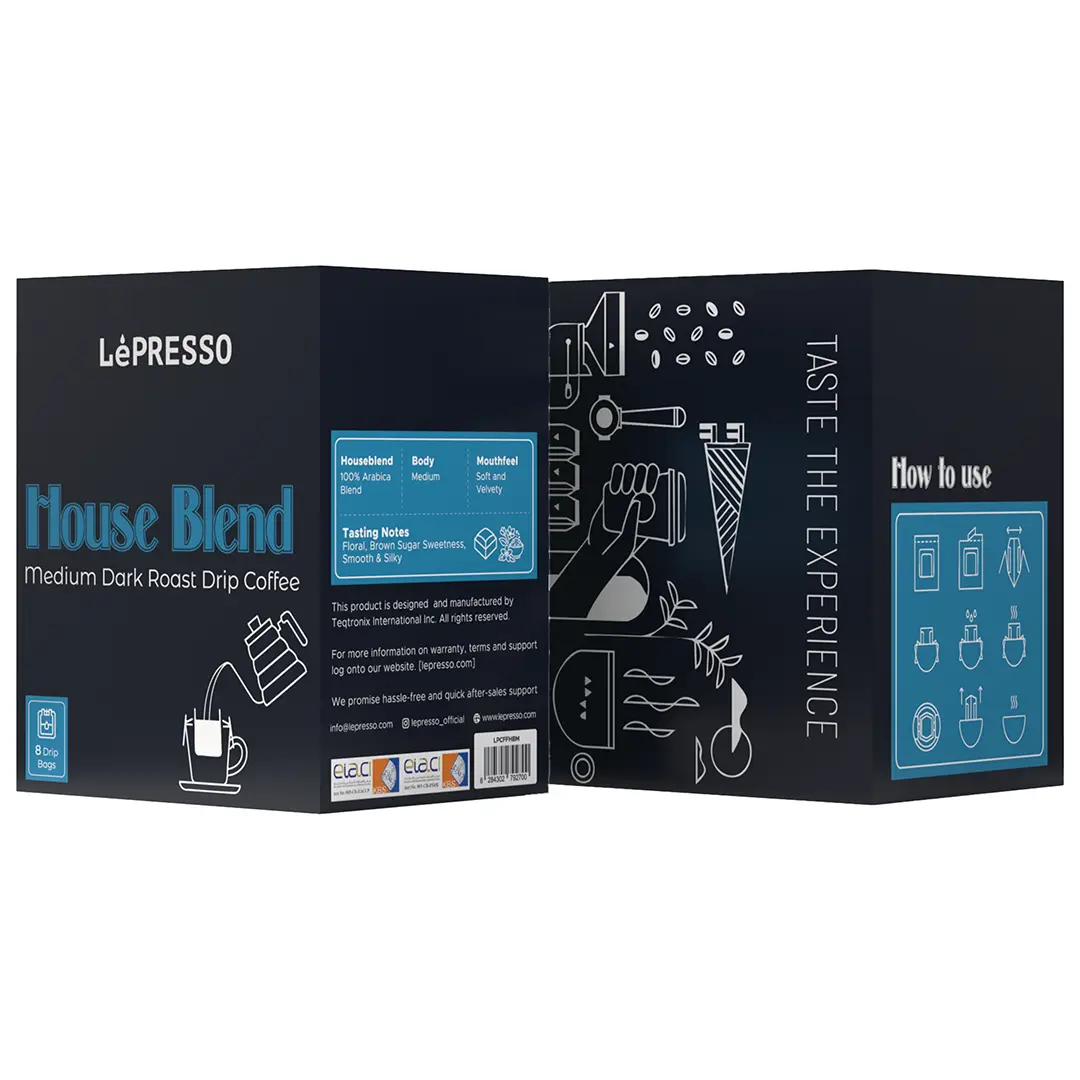 LePresso House Blend Medium Dark Roast Drip Coffee