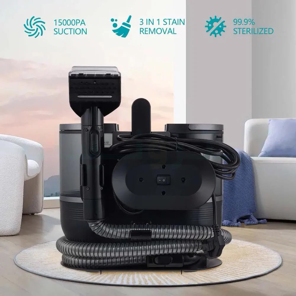 مكنسة غسيل السجاد والكنب وينينج ستار 1200 واط مع تقنية البخار والماء الساخن Winning Star Carpet And Sofa Cleaner