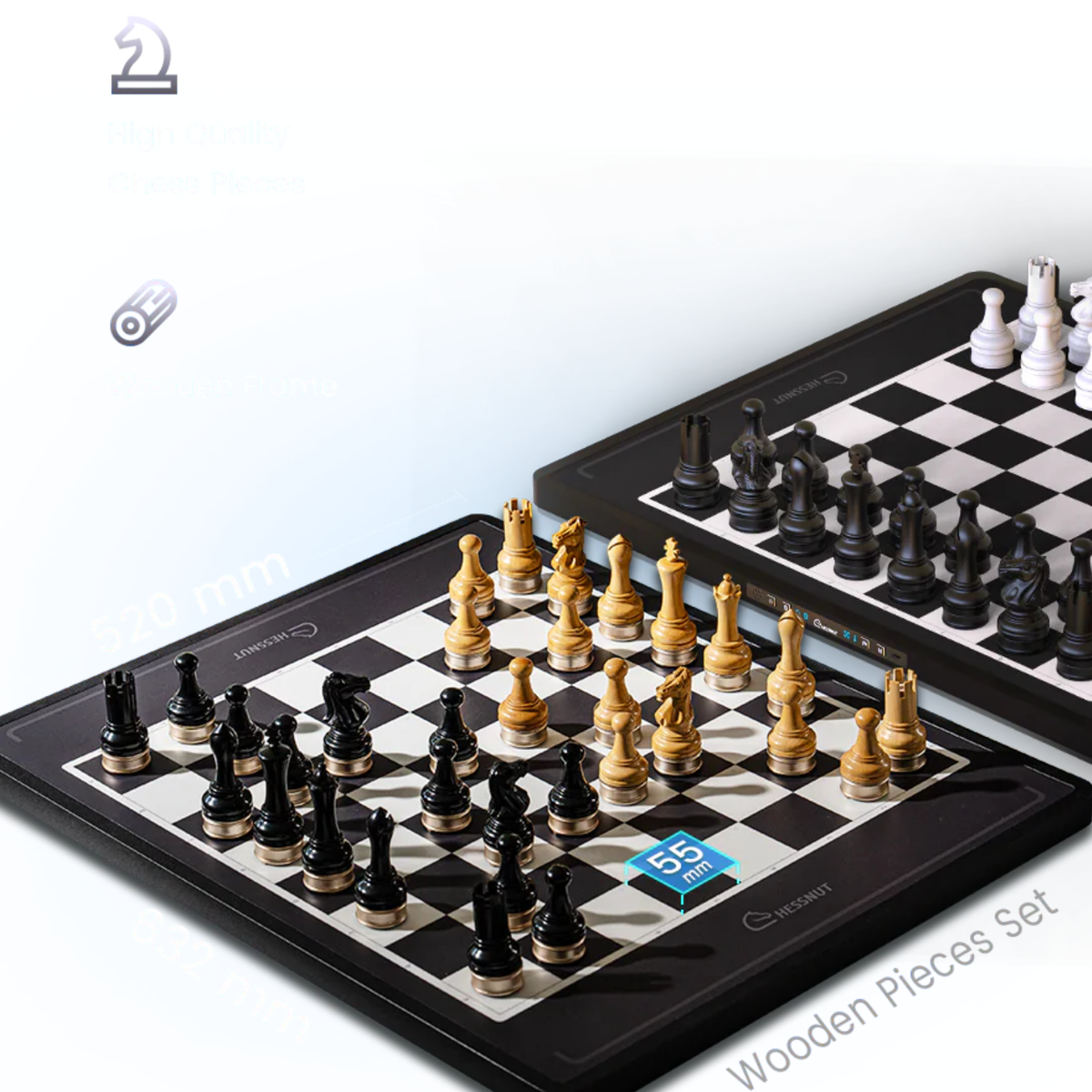 Chessnut smart chessboard with wooden pieces Chessnut Move Advanced Robotic Chessboard