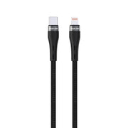 Green Lion USB C to Lightning Braided Cable Black