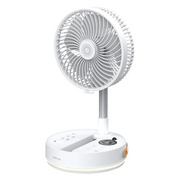 Green Lion ROVIO 8"Folding Fan - White