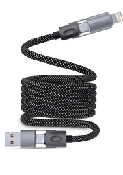 Taktik 4-in-1 Magnetic Charging Cable - USB-C and Lightning - 1 Meter