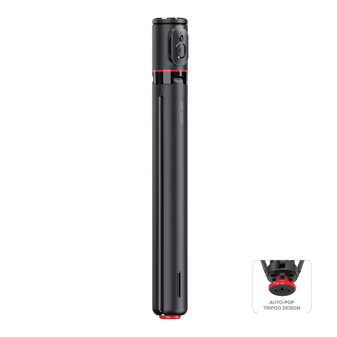 Green Lion Auto Pop Tripod Magnetic Remote Black