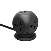 Green Lion Multiport Desk Universal Socket Black