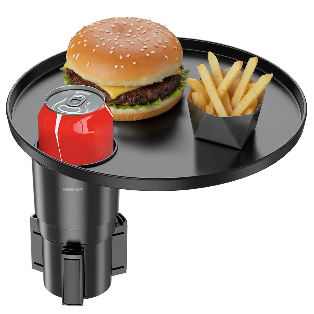 Green Lion Travel Tray Car Cup Holder Black