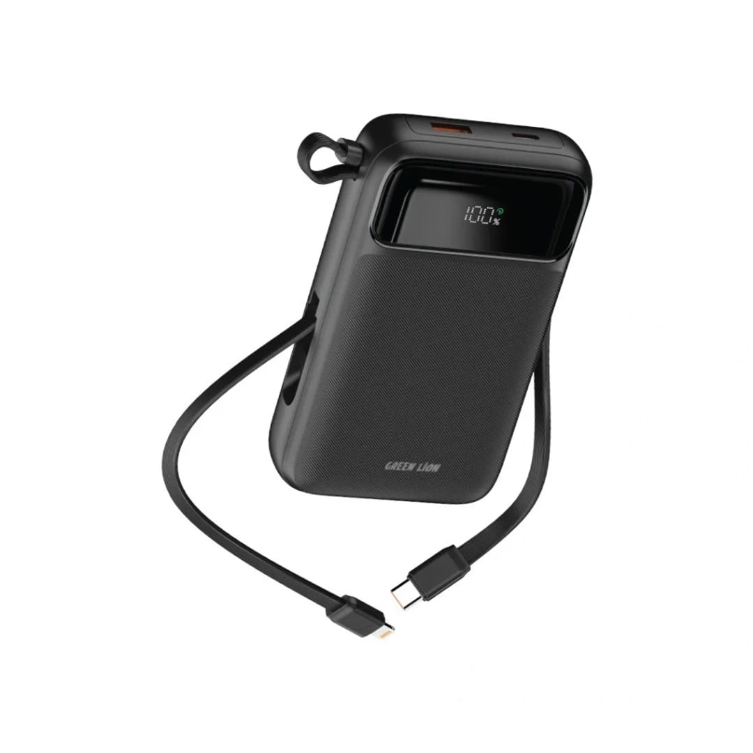 Green Lion Luzern 10000mAh MagSafe Power Bank Black
