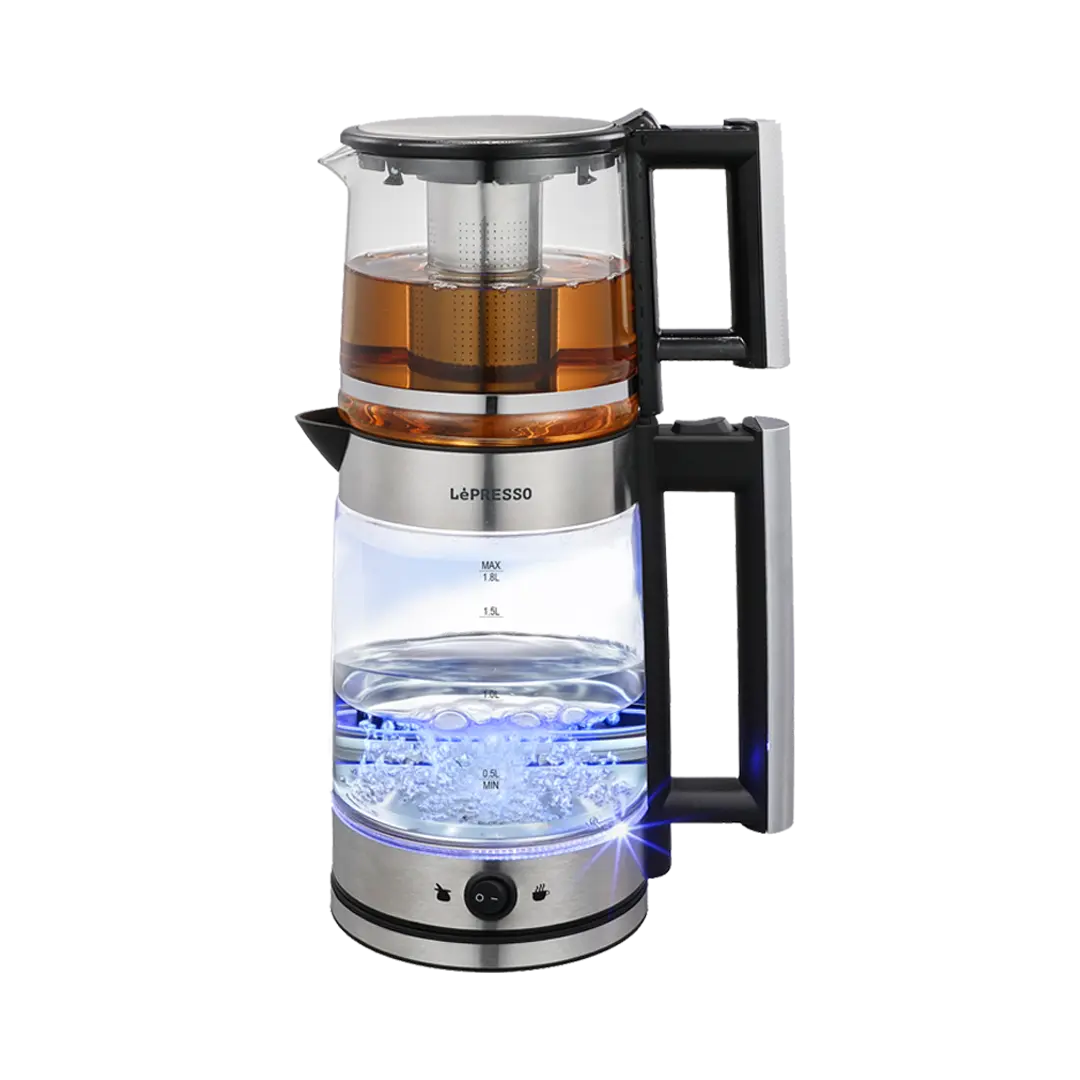 LePresso Turkish Tea Glass Kettle Black