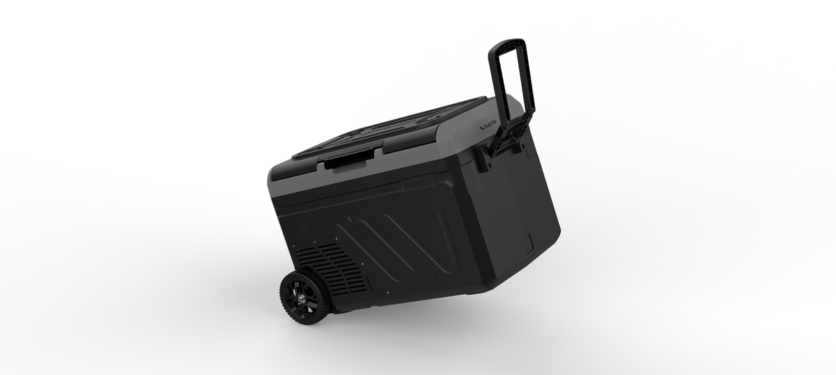 Taktik Dual Compartment Portable Fridge and Freezer 40L, down to -20°C, with a Large Battery