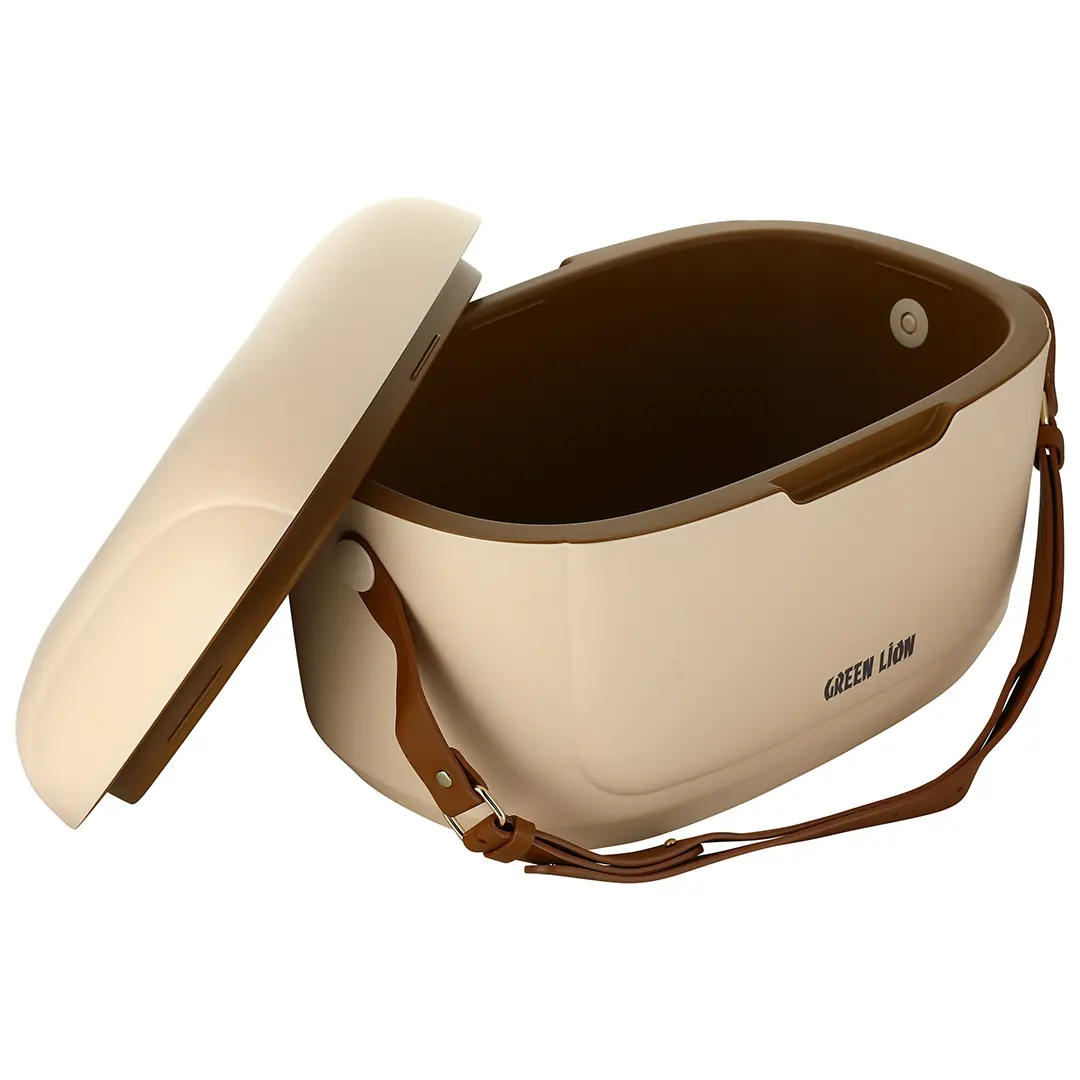 Green Lion Vintage Insulated Cooler Box 20l Beige