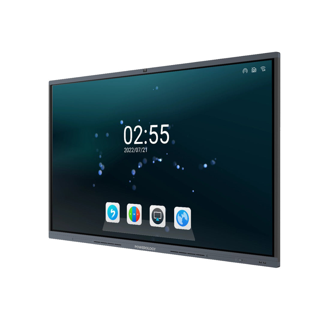 Powerology Dual Windows Android Interactive Smartboard 65 Black